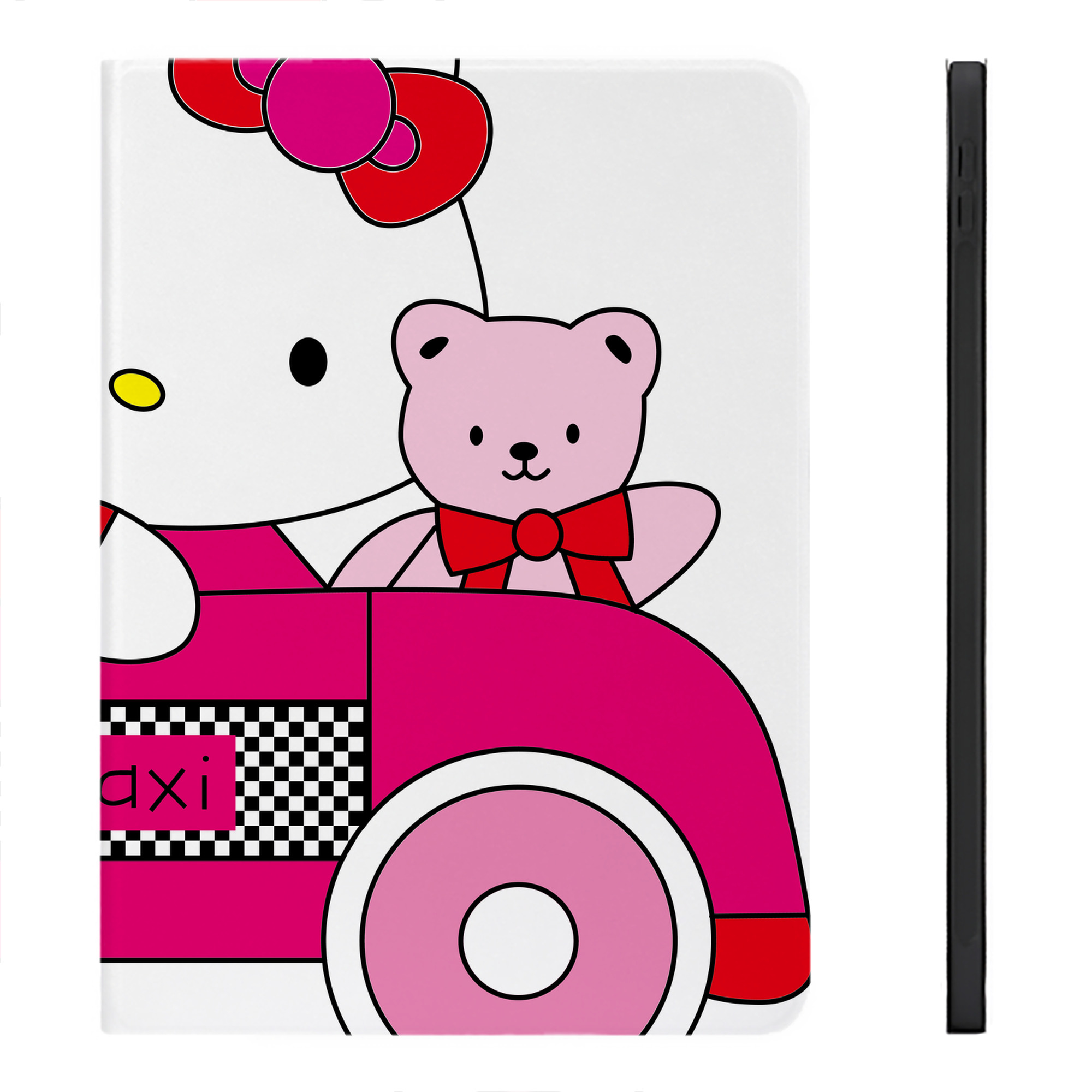 （画像用） Hello Kitty ハローキティ IPadケース ペンホルダー付き ブックスタイルデザイン